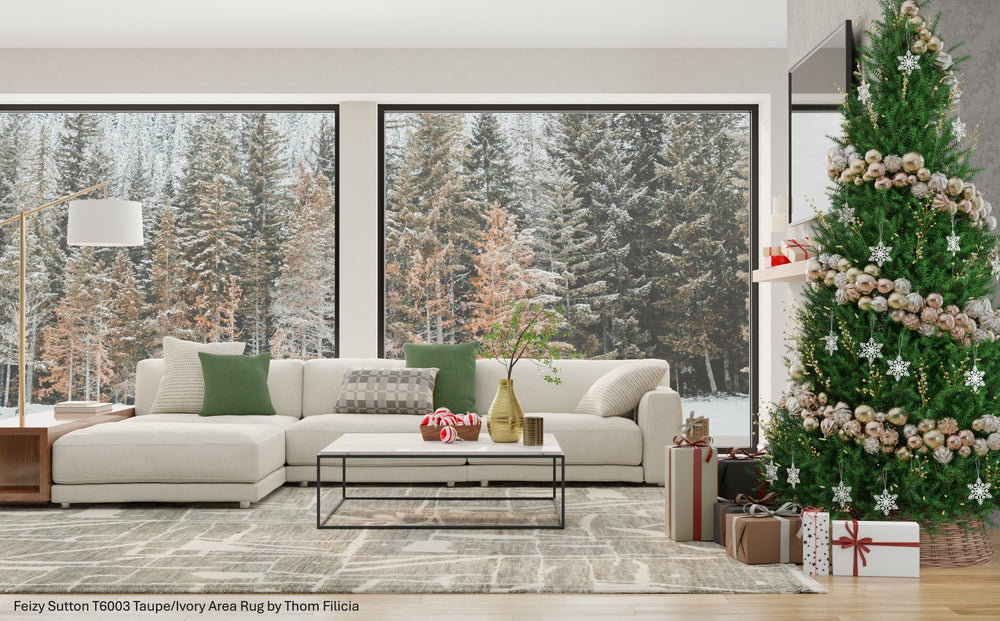 Feizy Sutton T6003 Taupe/Ivory Featured image