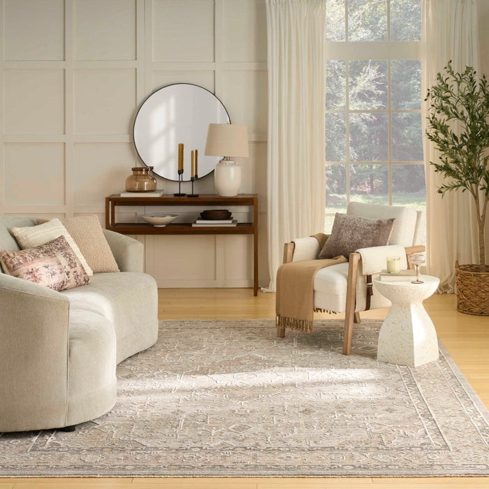 Nourison Harbor HRB02 Grey Area Rug Room Scene Feature