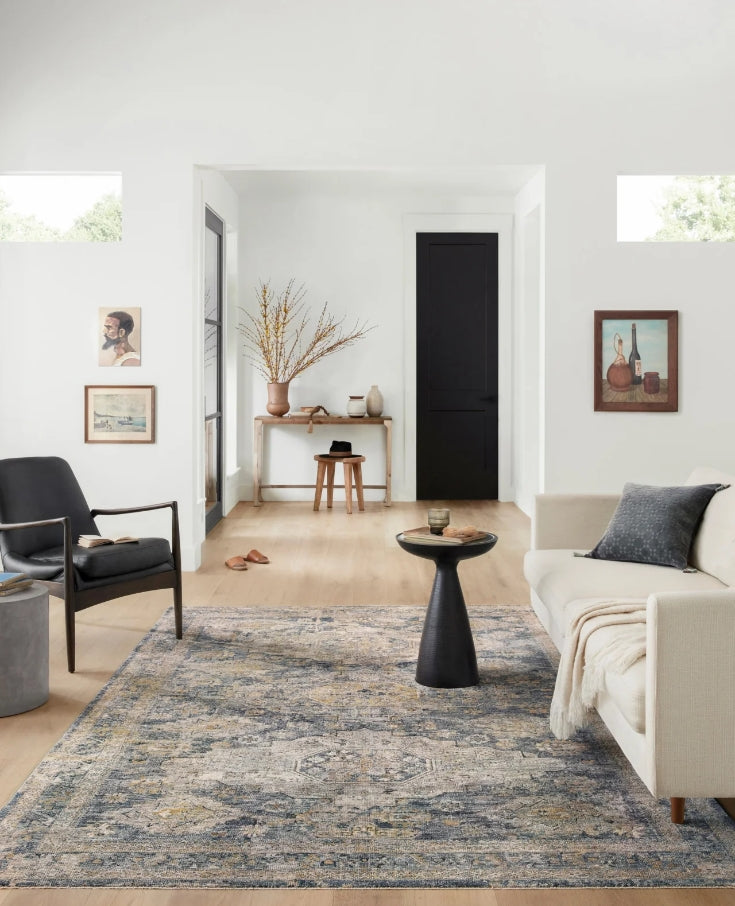 Loloi Gaia GAA-02 Denim/Taupe Area Rug Room Scene Featured