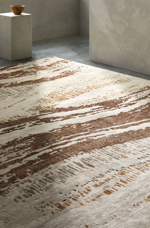 Surya Opulence OPL-2306 Warm Grey Area Rug Lifestyle Image Feature