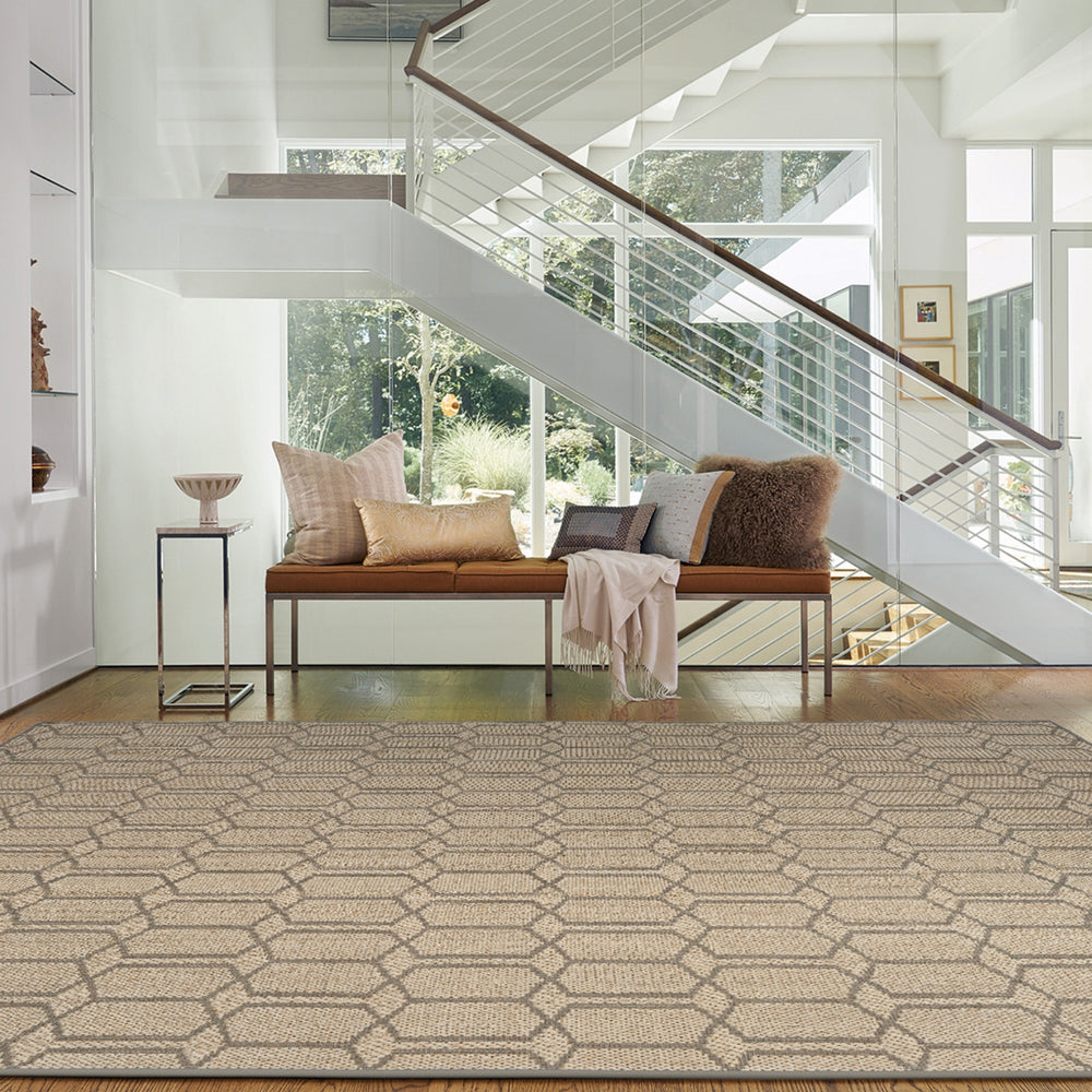 Capel Petra 2048 Sand Black 370 Area Rug Rectangle Roomshot Image 1 Feature