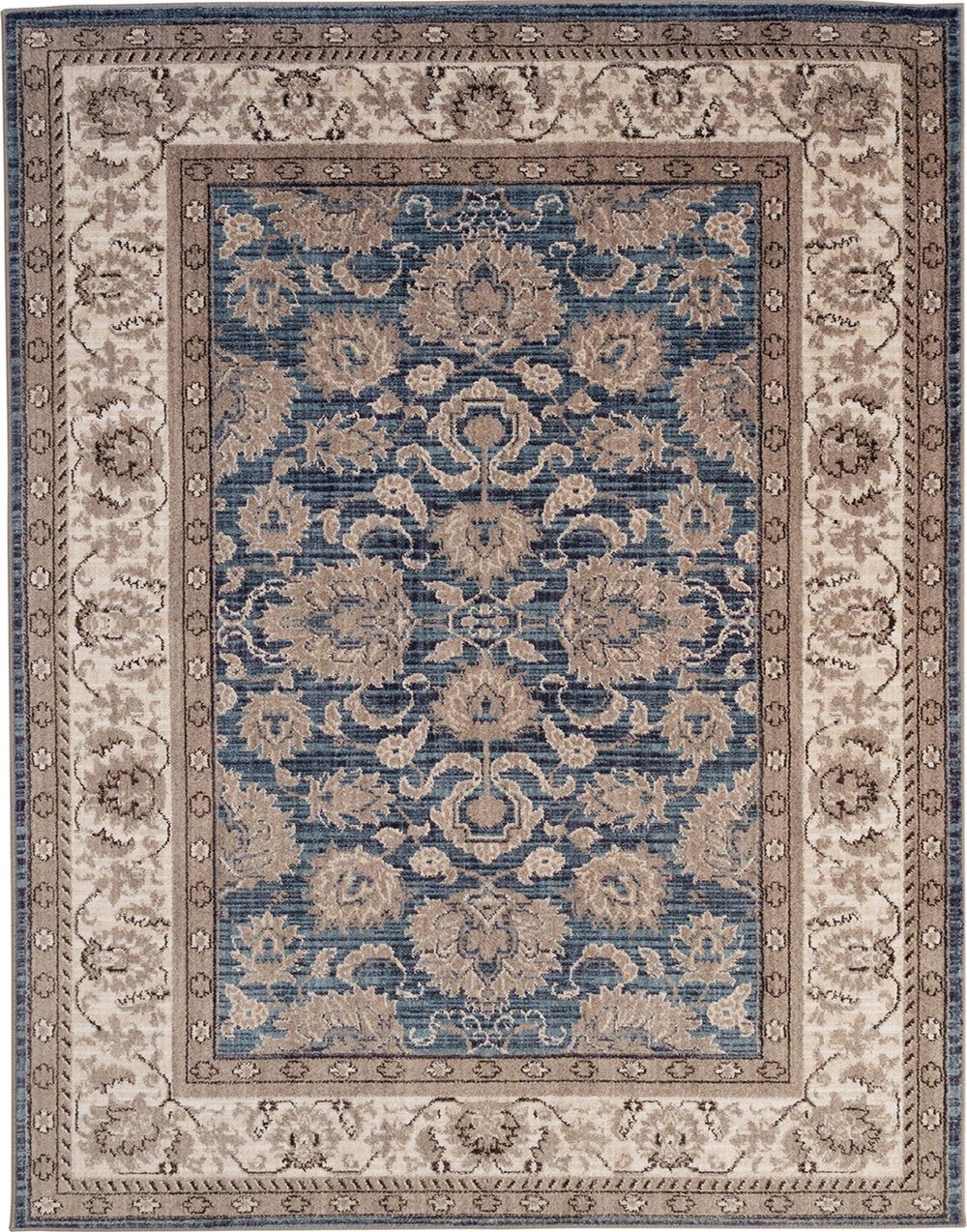 Capel Thrace-Keshan 4403 Medium Blue Area Rug