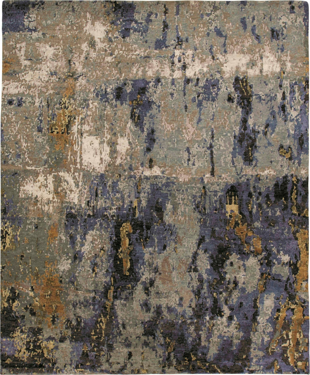 Havila Fine Rugs Lode R1008 Blue/Silver Area Rug – Incredible Rugs and ...
