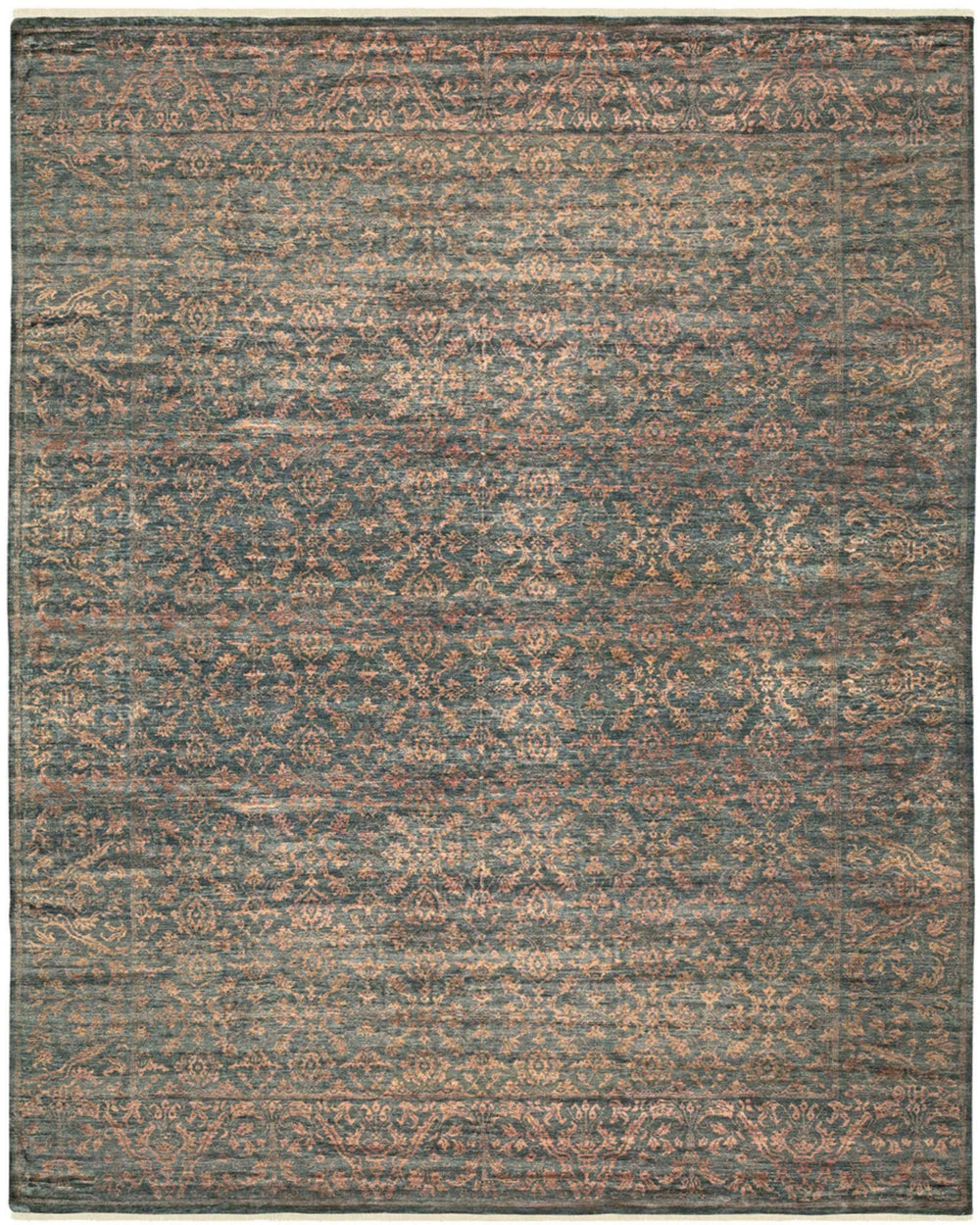 Feizy Tesoro I 7201F Gray/Copper Area Rug
