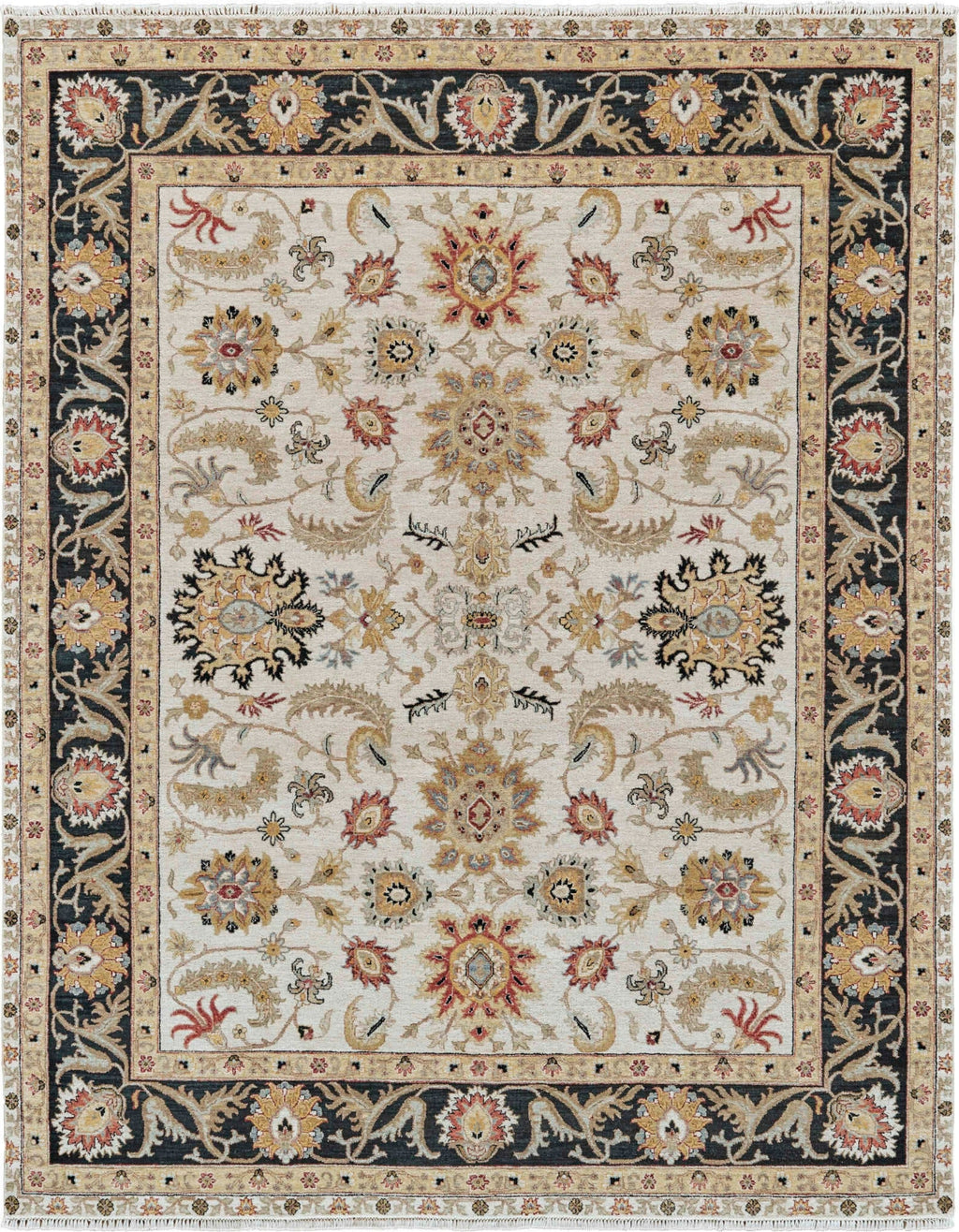 Havila Fine Rugs Bostonian H1344 Ivory/Black Area Rug – Incredible Rugs ...