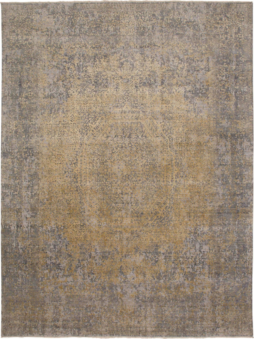 Havila Fine Rugs Bristol R1068 Gray/Gold Area Rug