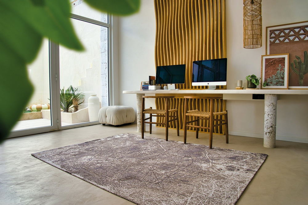 Louis De Poortere Cities Paris 9322 Space Trip Area Rug Lifestyle Image Feature