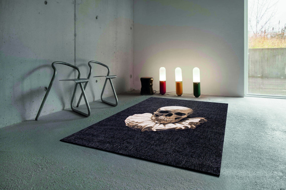 Louis De Poortere Pop Momento Mori 9391 Funny Bones Area Rug Lifestyle Image Feature