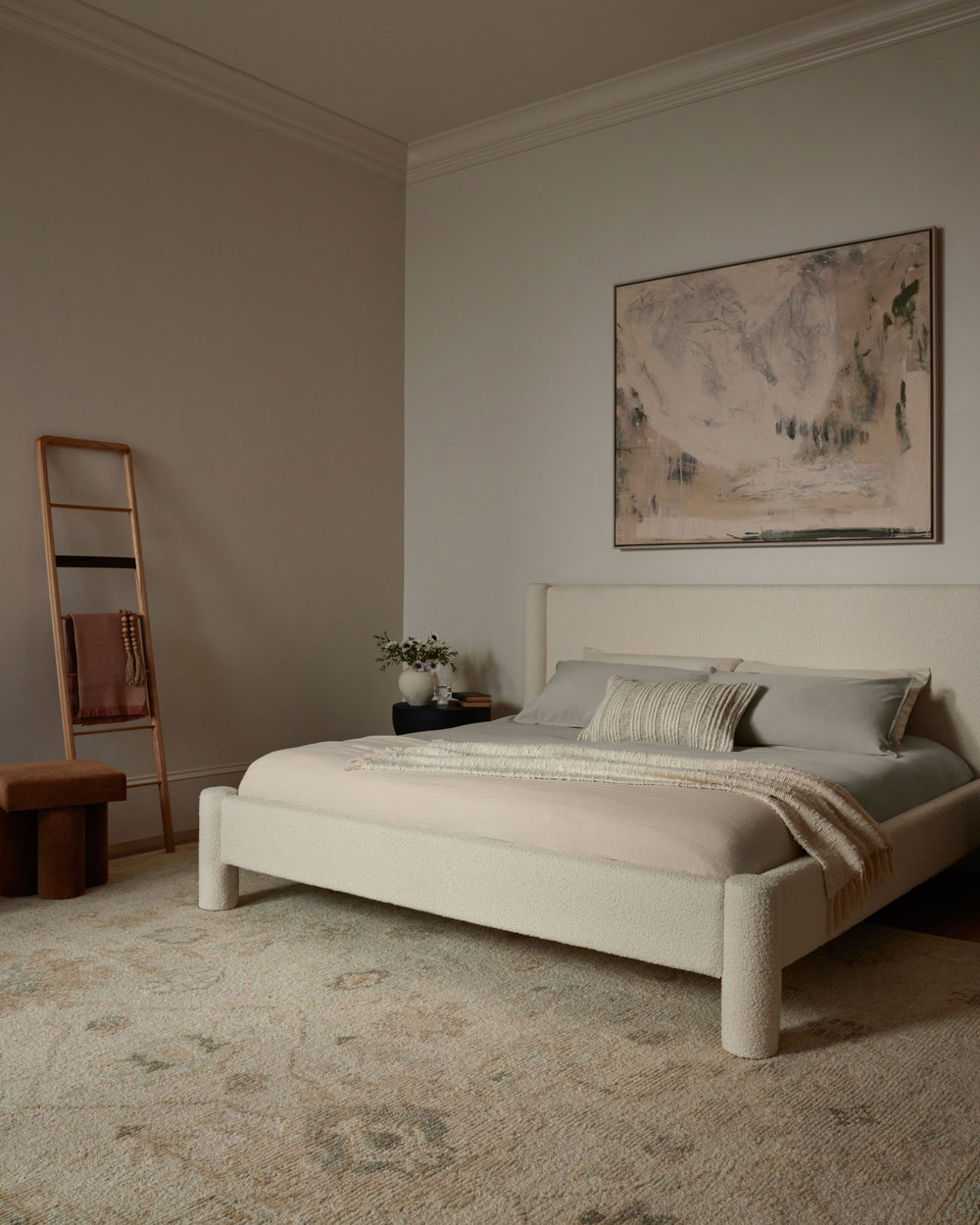 Loloi Adelaide ADE-01 Beige/Ivory/White Area Rug Lifestyle Image Feature