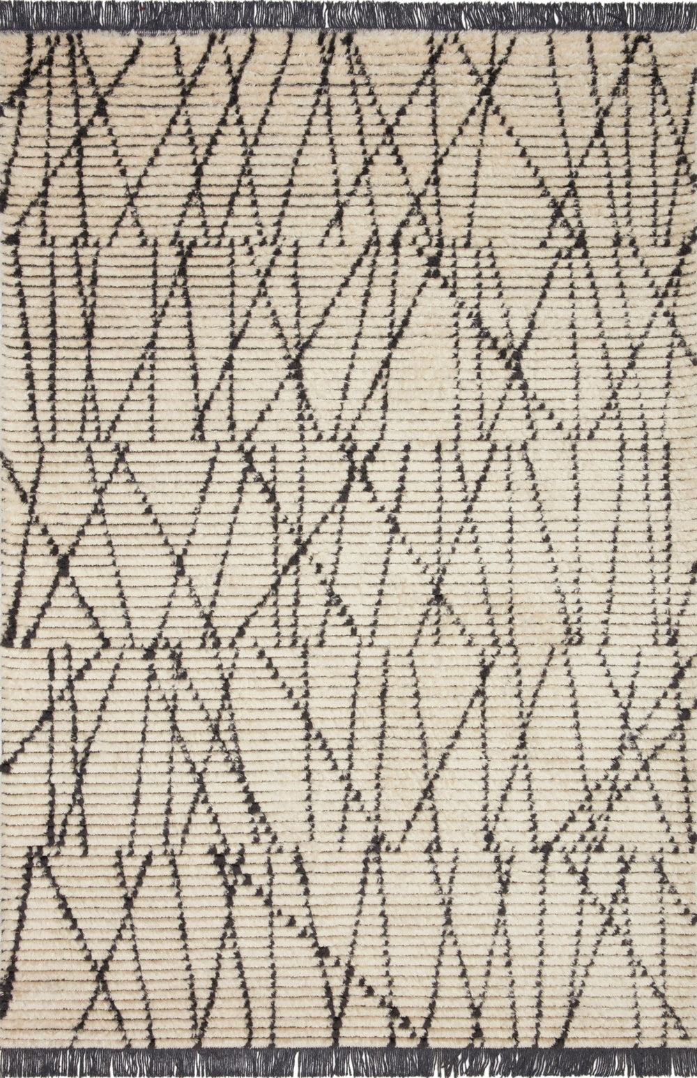 Chris Loves Julia x Loloi Alice ALI-01 Cream/Charcoal Area Rug