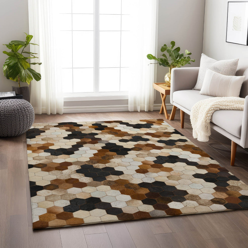 Piper Looms Mayfield Octagon AMF104 Multi Machine Washable Area Rug Lifestyle Image Feature