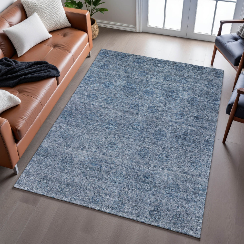 Piper Looms Mayfield Global AMF1170 Blue Machine Washable Area Rug Lifestyle Image Feature