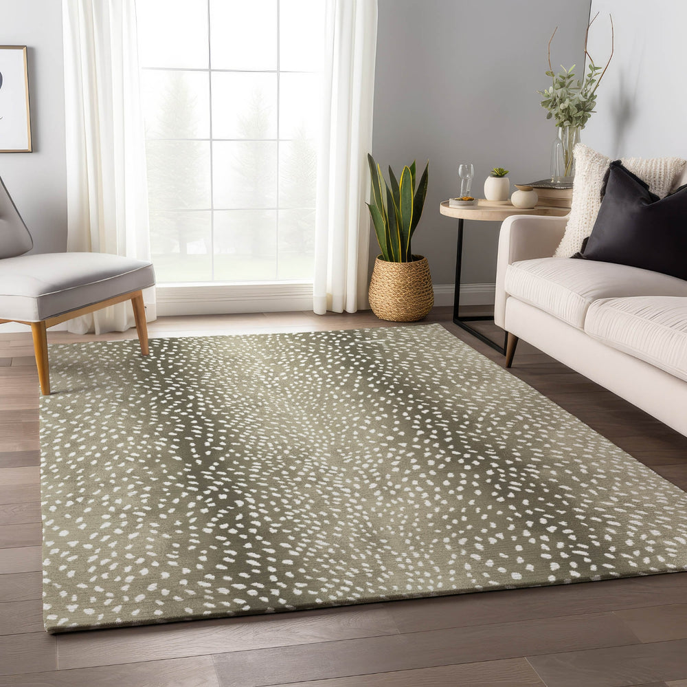 Piper Looms Mayfield Antelope AMF44 Fawn Machine Washable Area Rug Lifestyle Image Feature
