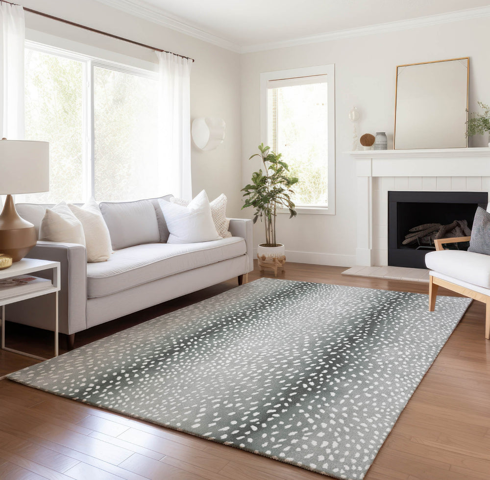 Piper Looms Mayfield Antelope AMF44 Gray Machine Washable Area Rug Lifestyle Image Feature