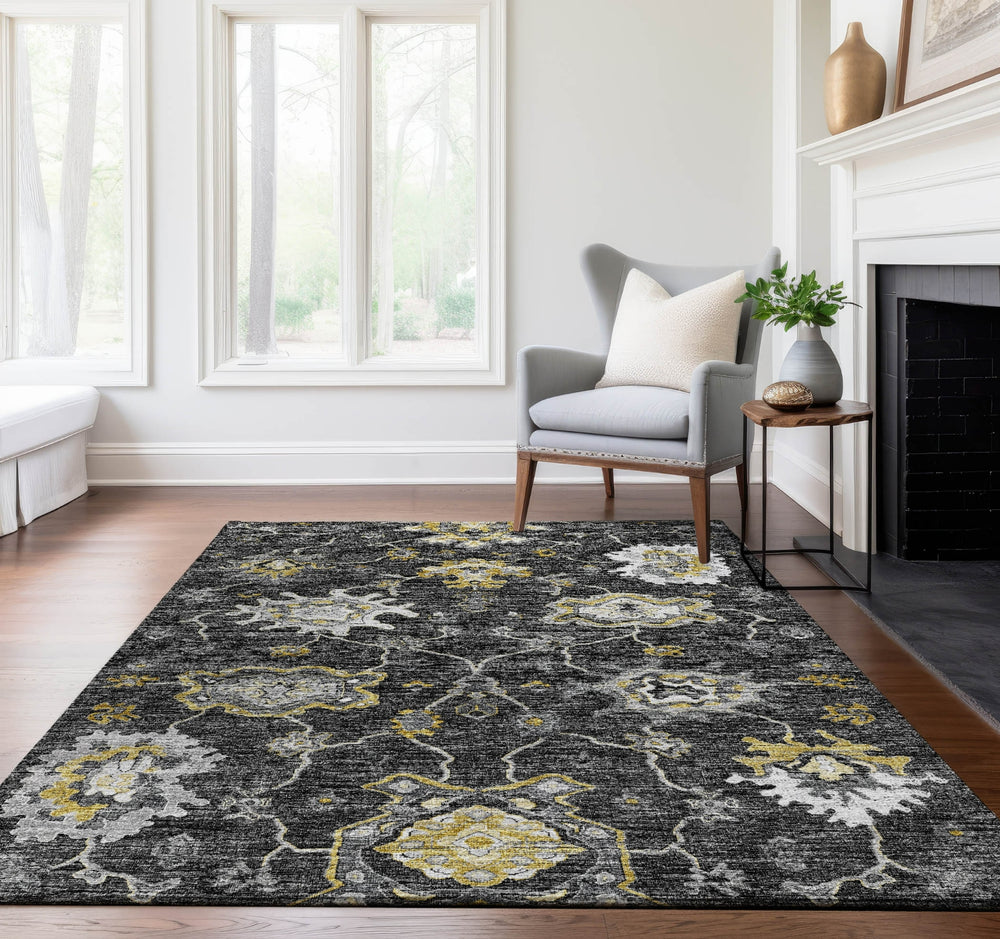Piper Looms Mayfield Ornate AMF96 Shadow Machine Washable Area Rug Lifestyle Image Feature