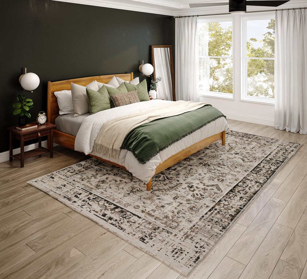 Dalyn Antalya AY4 Silver Area Rug Room Image Feature