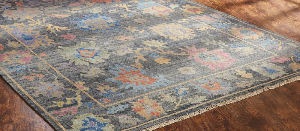 featured Ancient Boundaries Aquilla AQU-03 Smoke/Multi Area Rug Close Up Image