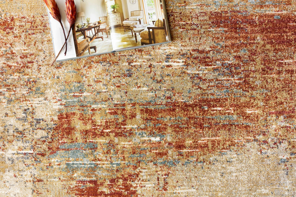 Loloi Augustus AGS-02 Terracotta Area Rug Lifestyle Image Feature