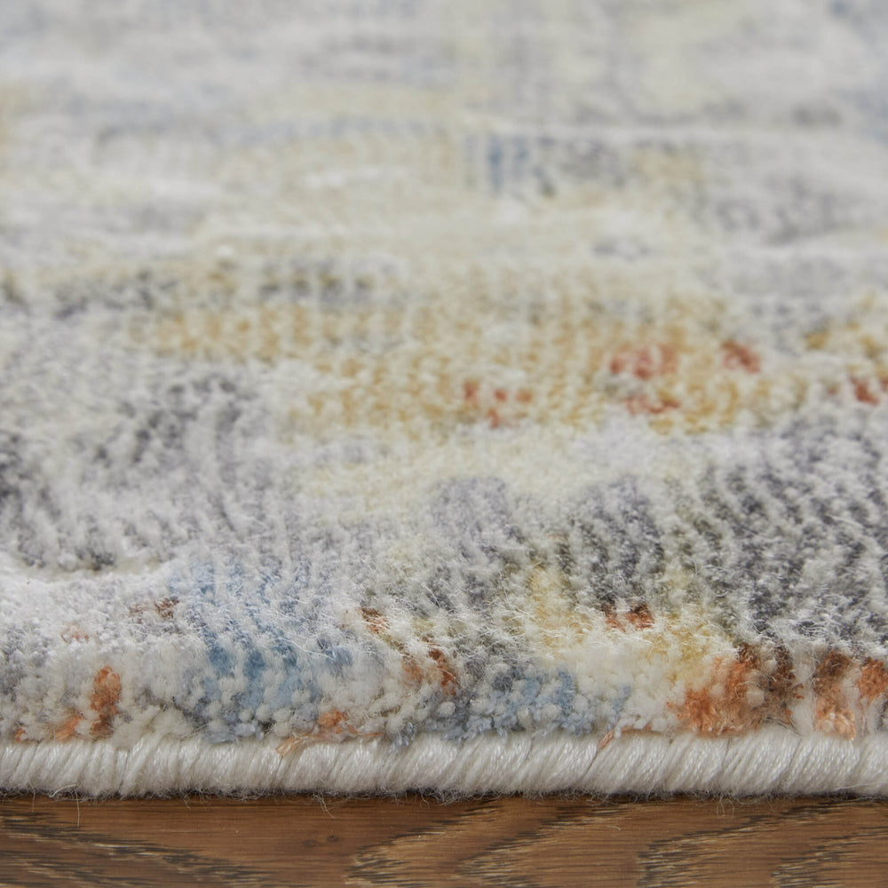 Feizy Braden 8A50F Gray/Orange/Tan Area Rug Lifestyle Image Feature