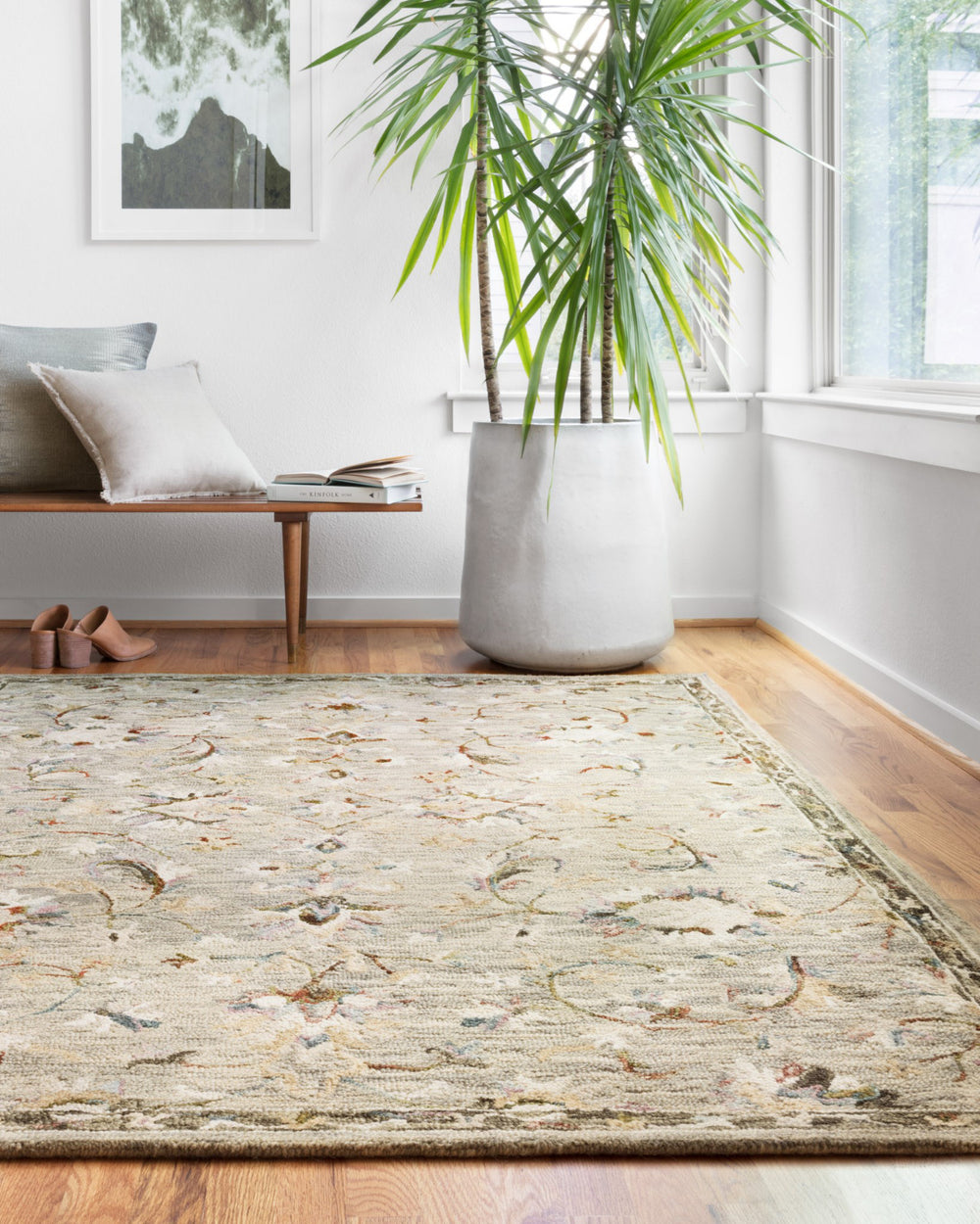 Loloi II Beatty BEA-03 Grey/Multi Area Rug Lifestyle Image Feature