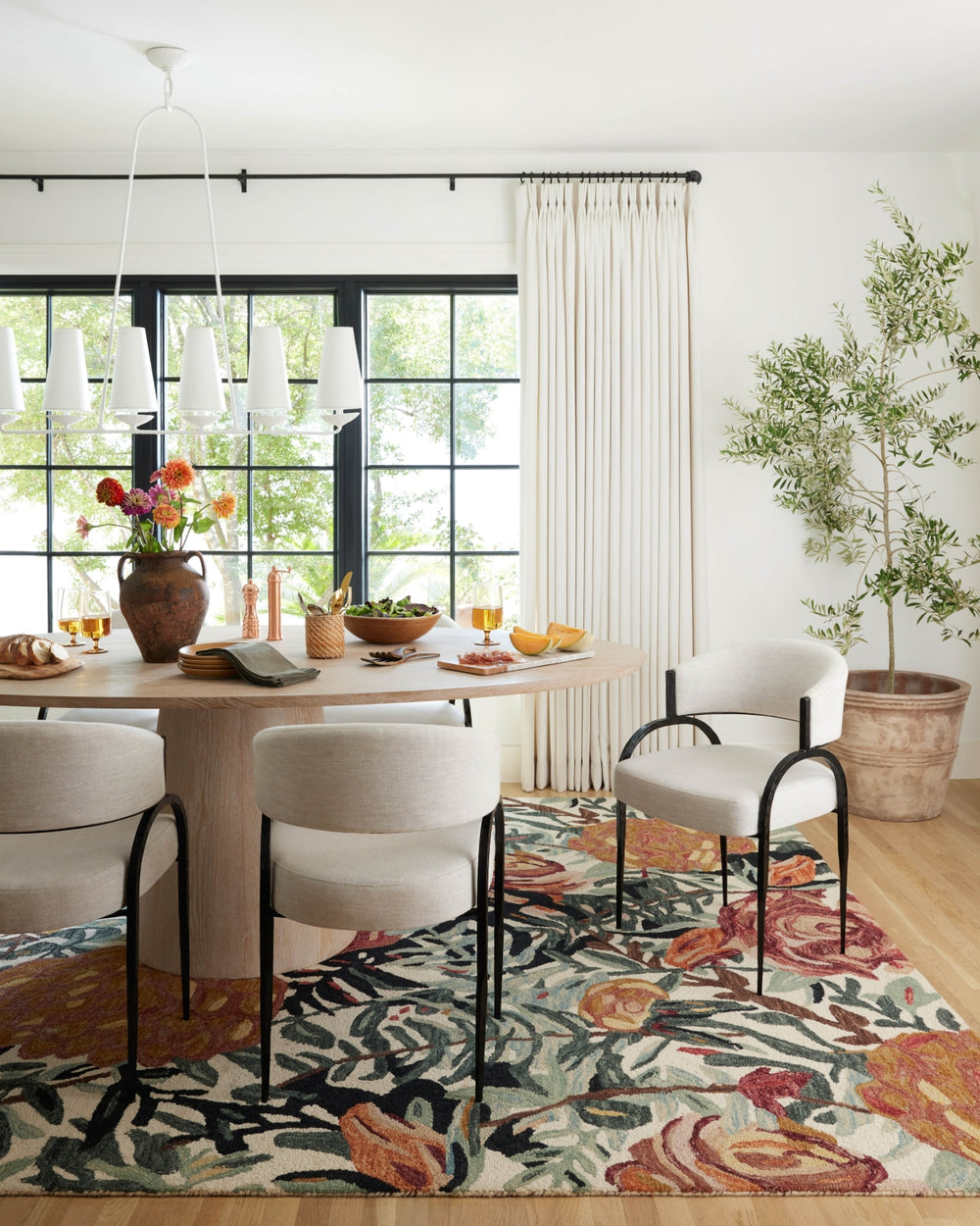 Loloi Belladonna BLM-02 Ivory/Lagoon Area Rug Lifestyle Image Feature