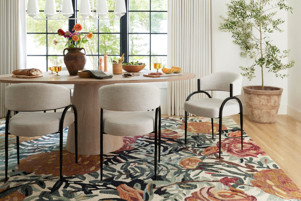 Loloi Belladonna BLM-02 Ivory/Lagoon Area Rug Lifestyle Image Feature