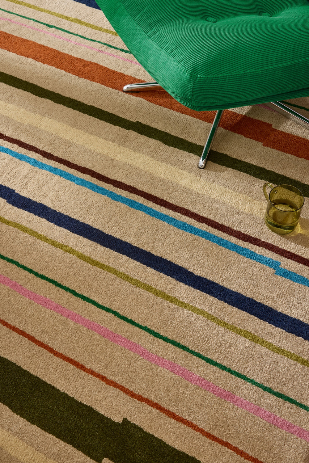 Brink and Campman Decor Shift Multi Beige Area Rug Room Image Feature