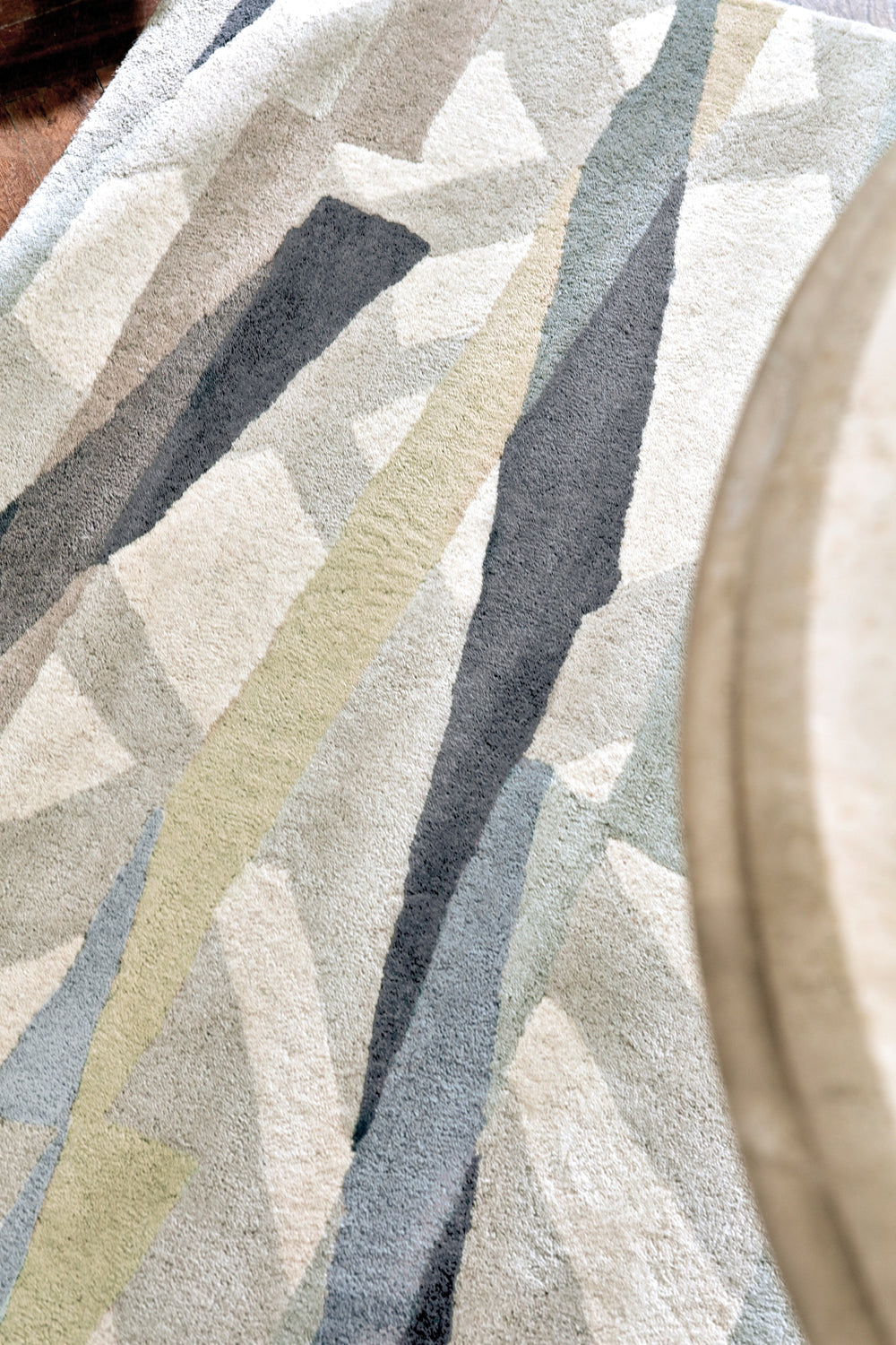 Brink and Campman Diffinity Oyster Area Rug by Harlequin Room Image Feature