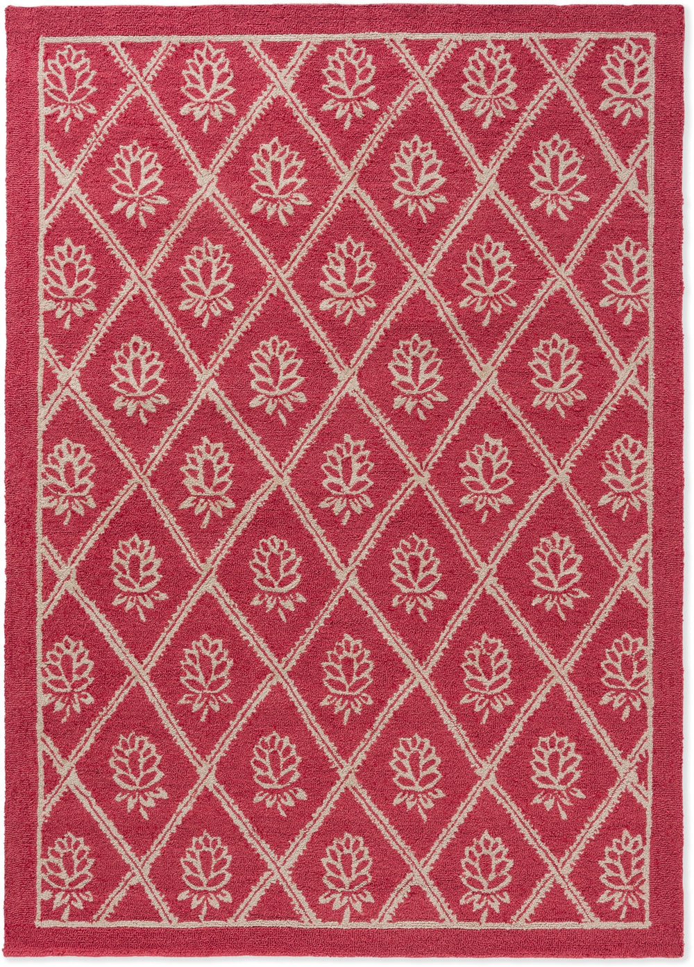 Brink and Campman Porchester Poppy Red Area Rug by Laura Ashley