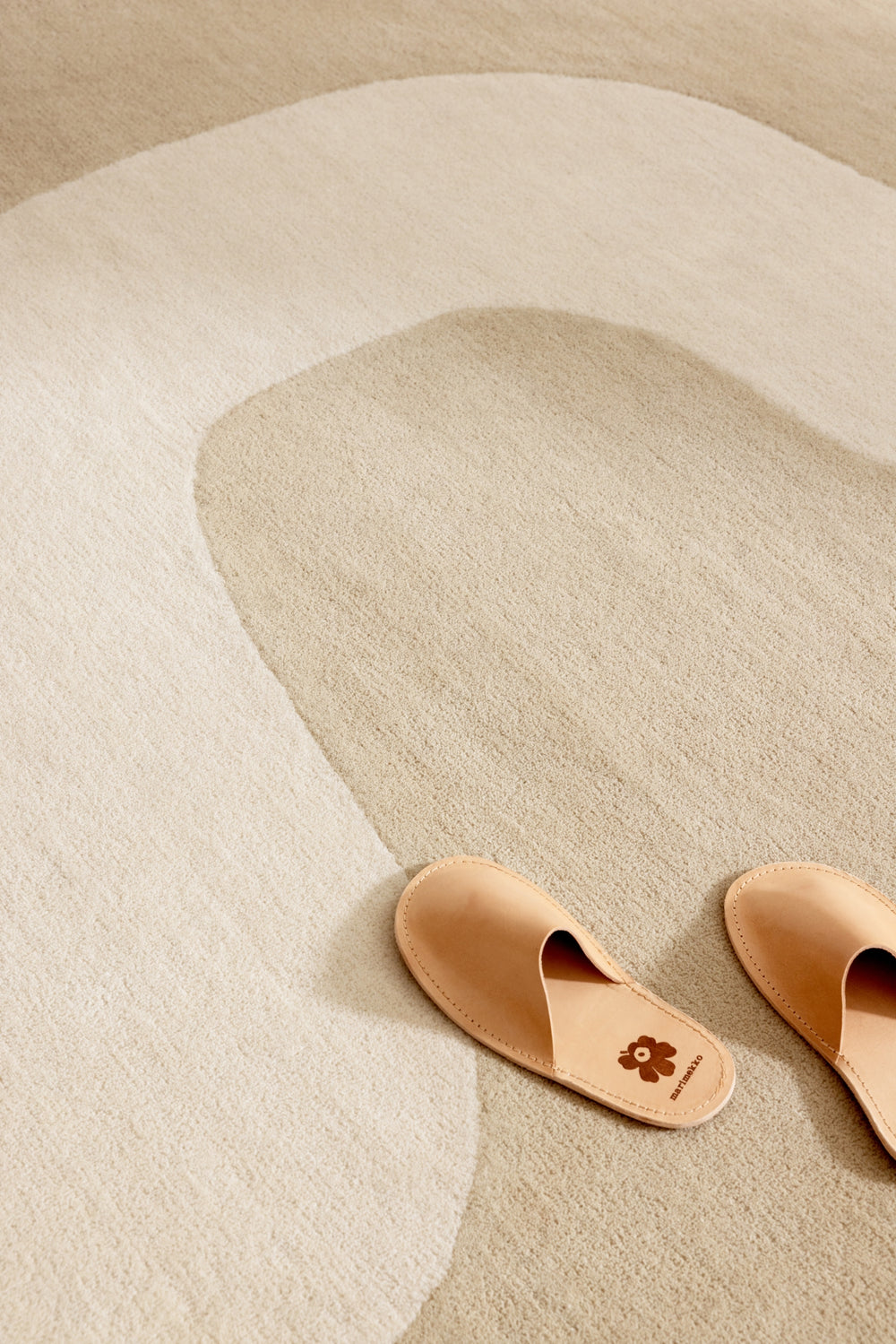 Brink and Campman Seireeni Warm Beige Area Rug by Marimekko Room Image Feature