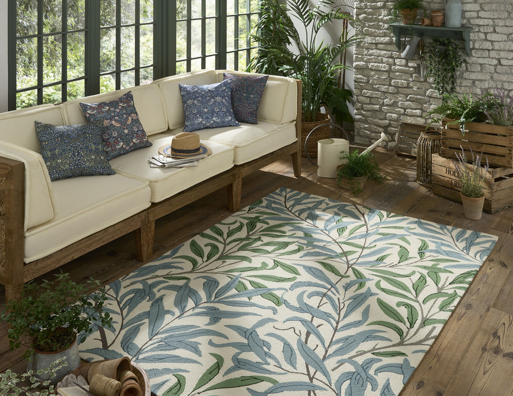 Brink and Campman Willow Boughs Leafy Arbour Area Rug by Morris Co Room Image Feature