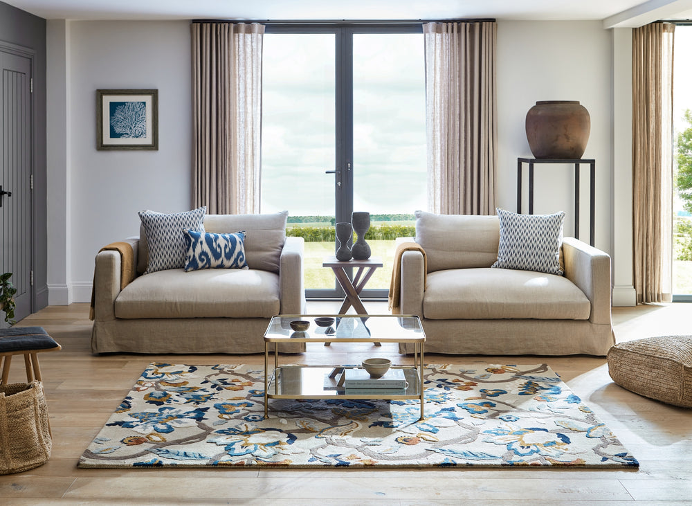 Brink and Campman Amanpuri Stone Area Rug by Sanderson Room Image Feature