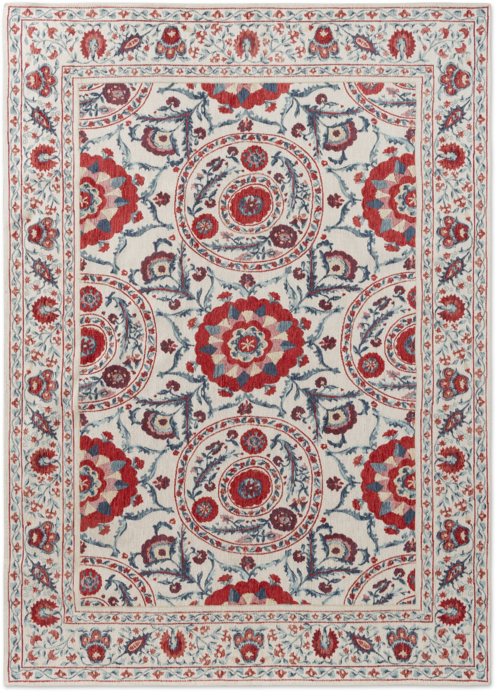Brink and Campman Anthos Red/Indigo Area Rug by Sanderson