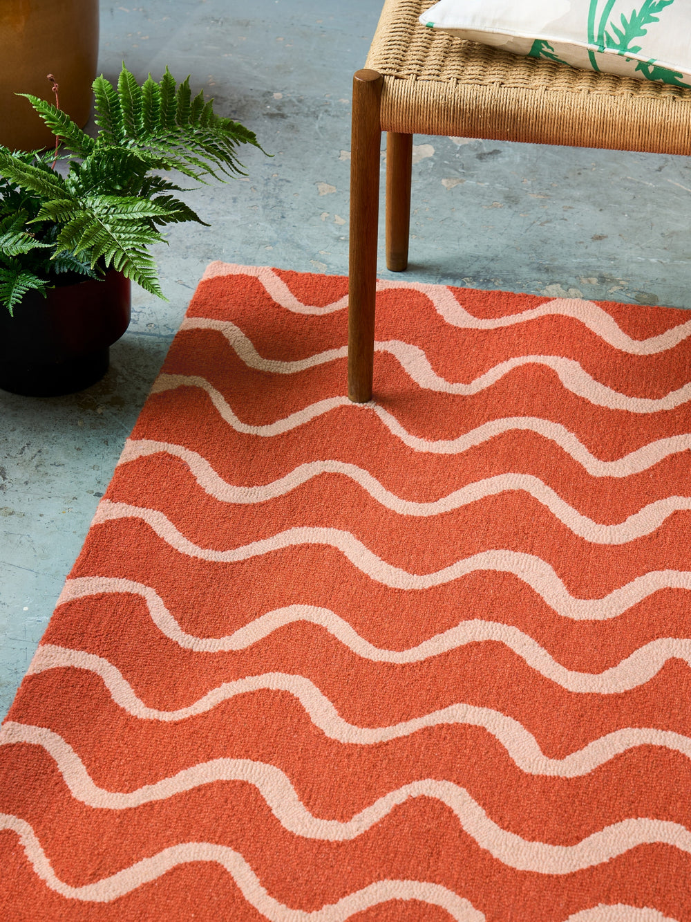 Brink and Campman Ribbon Coral Area Rug by Scion Room Image Feature