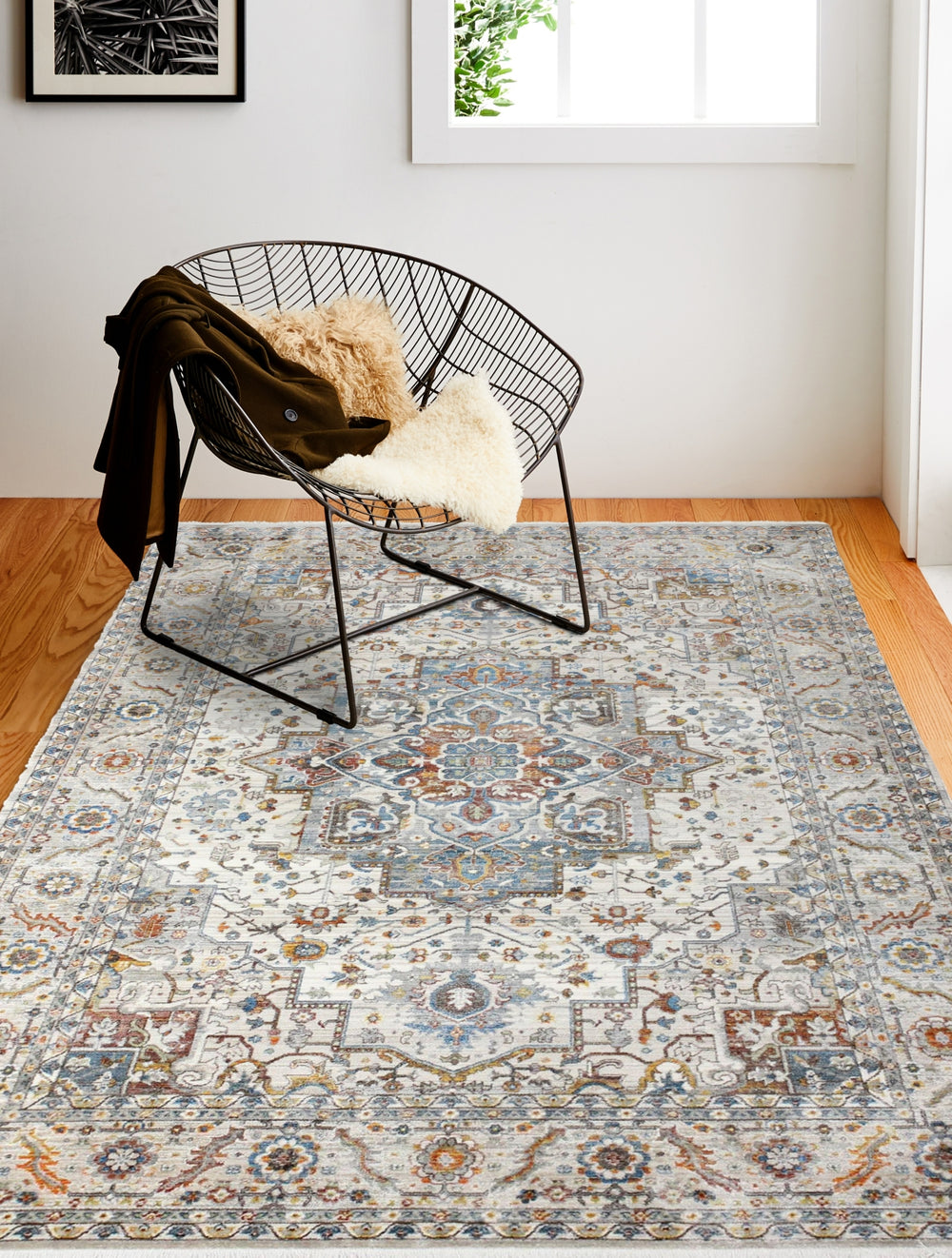 Bashian Century C192-CN104 Area Rug Room Scene Feature