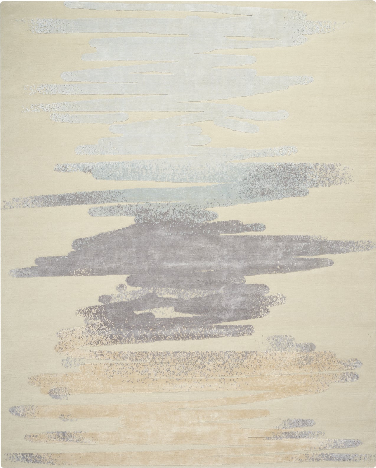 Christopher Guy Wool and Silk CGS34 Sea Sand Minerals Area Rug
