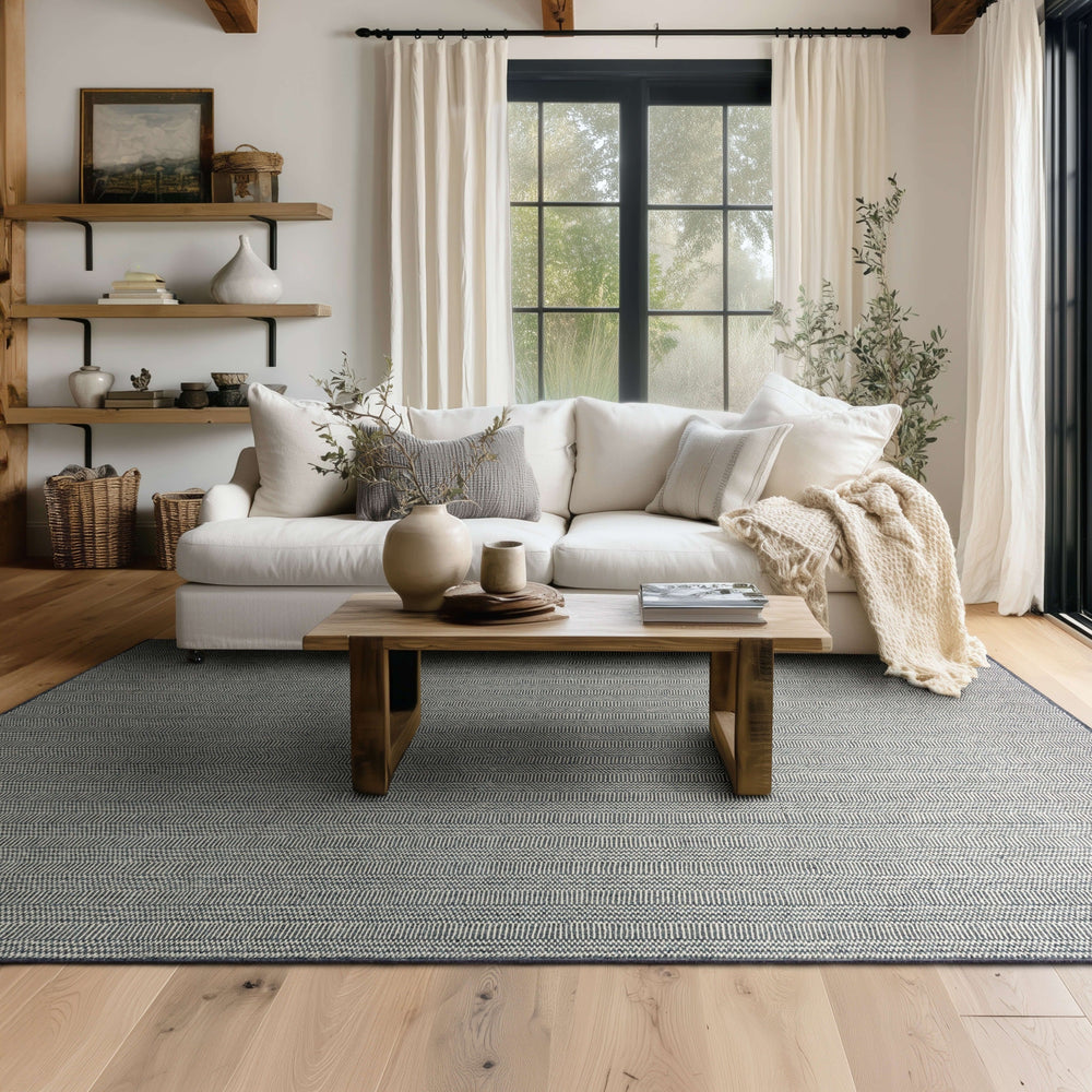 Karastan Collinsworth Navy Area Rug Lifestyle Image Feature