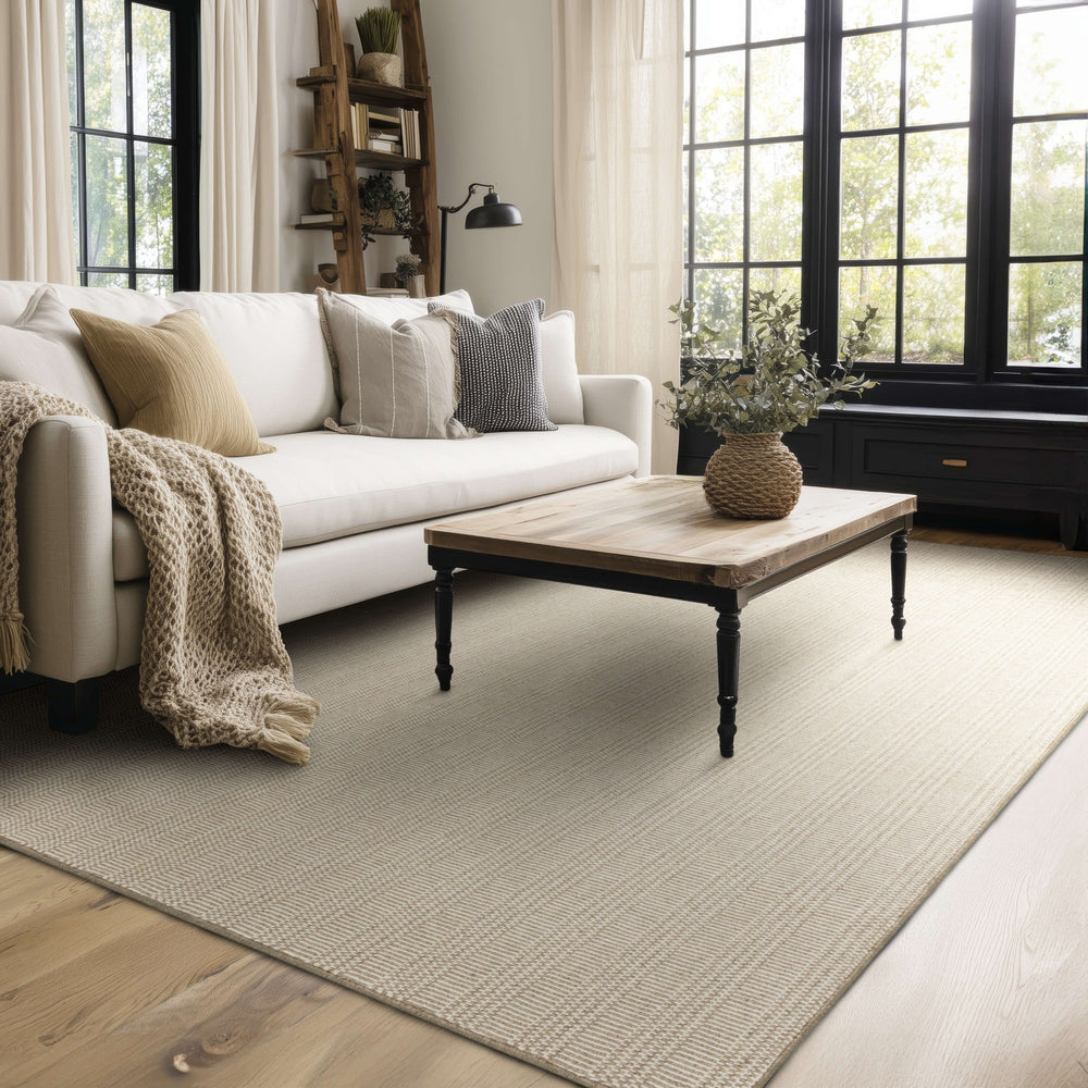 Karastan Collinsworth Taupe Area Rug Lifestyle Image Feature