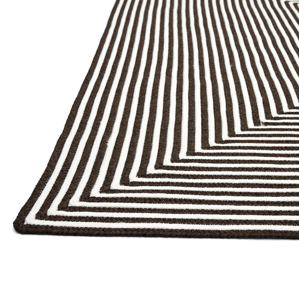 Loloi In/Out IO-01 Brown Area Rug Corner Feature