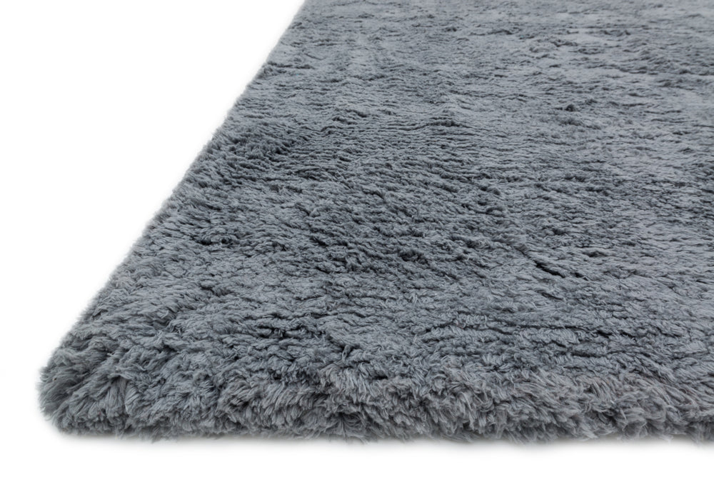 Loloi Mason Shag MH-01 Steel Area Rug Corner Feature
