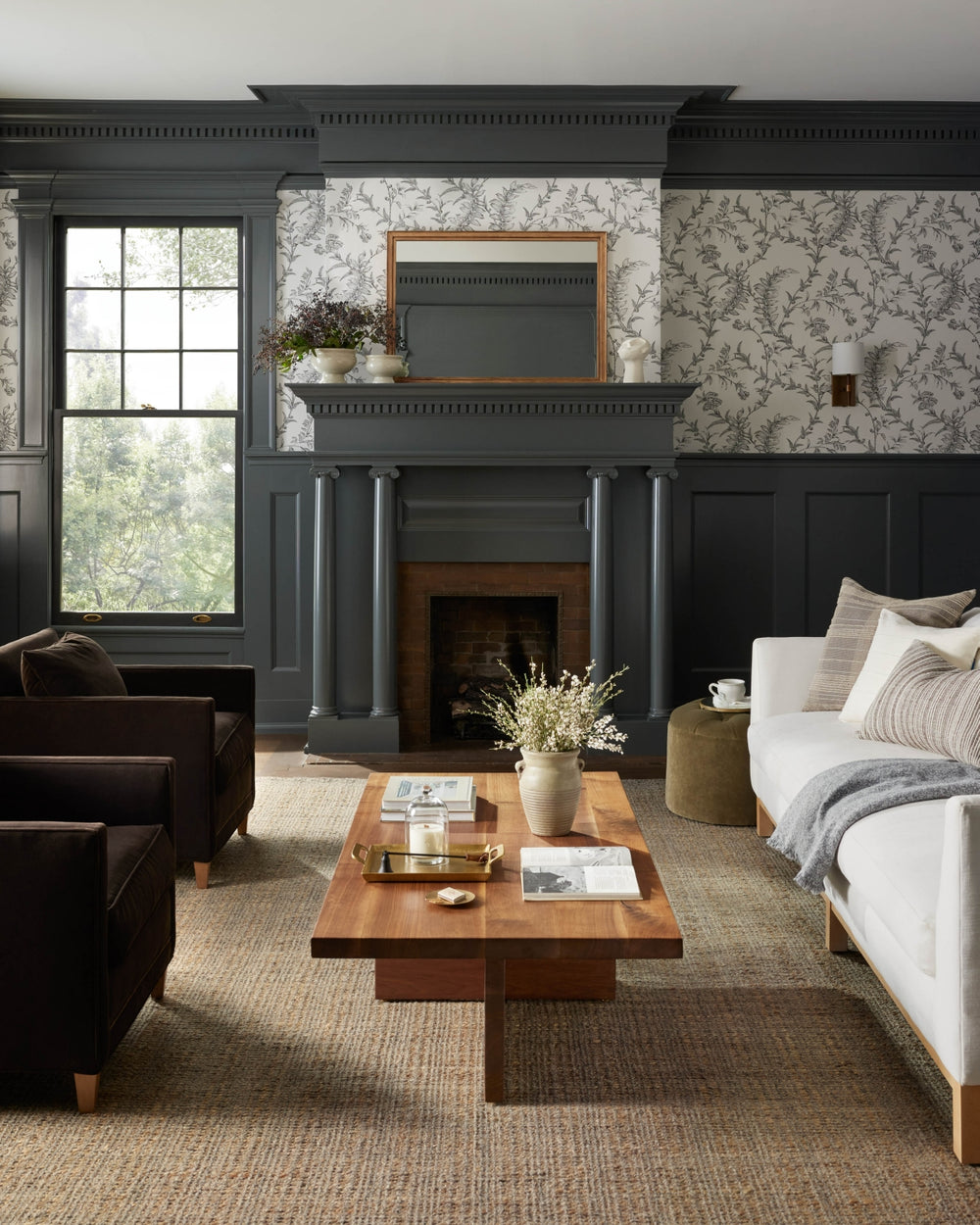 Jean Stoffer X Loloi Cornwall CRN-01 Mocha/Natural Area Rug by Lifestyle Image Feature
