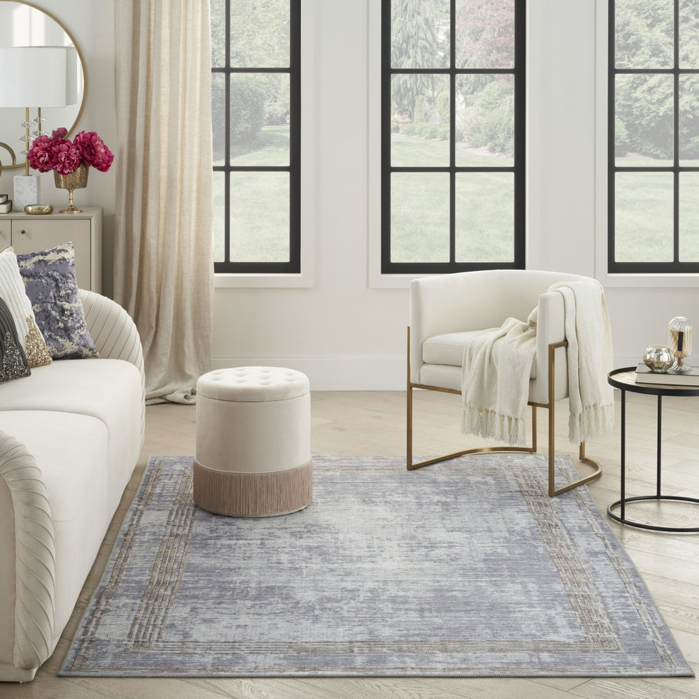 Nourison Daydream DDR03 Silver Area Rug by Inspire Me! Home D�cor Room Image Feature