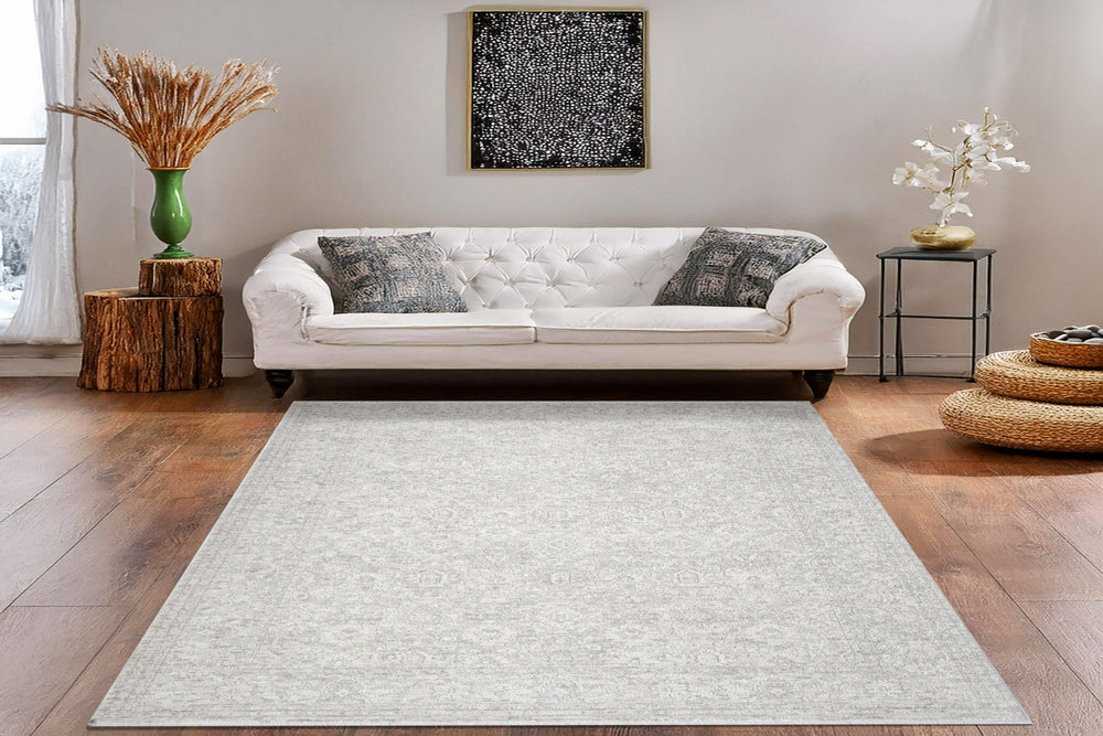 Dynamic Rugs Artemis 17553 Grey Area Rug Room Scene Feature