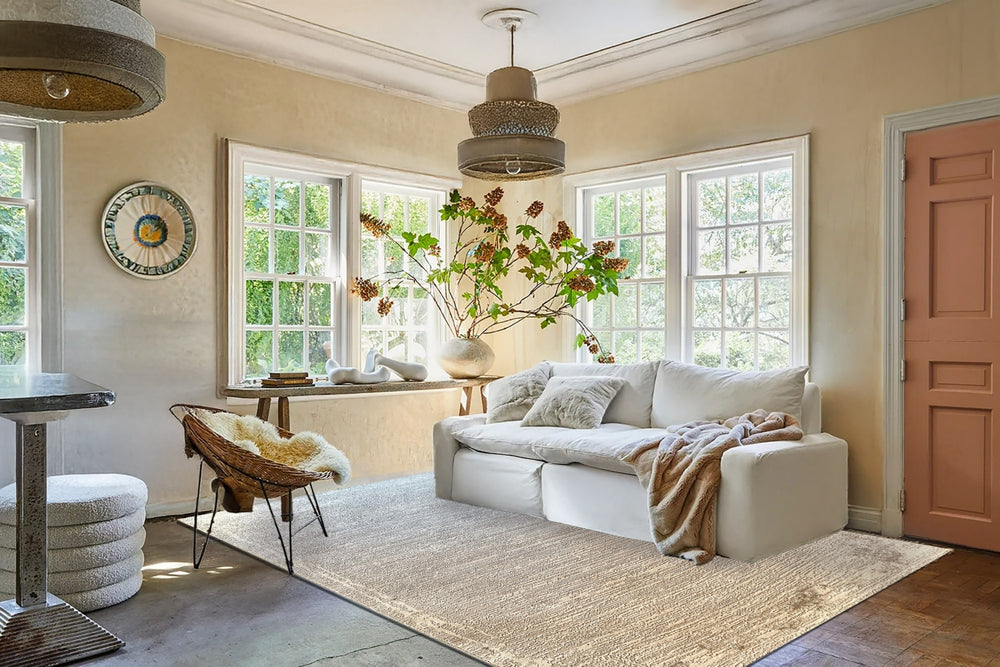 Dynamic Rugs Atlas 2581 Beige/Ivory Area Rug Room Scene Feature