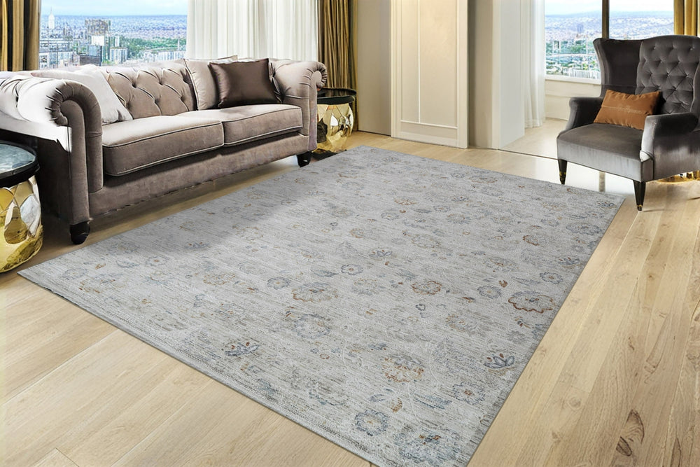 Dynamic Rugs Fiora 17234 Cream/Taupe Area Rug Room Scene Feature
