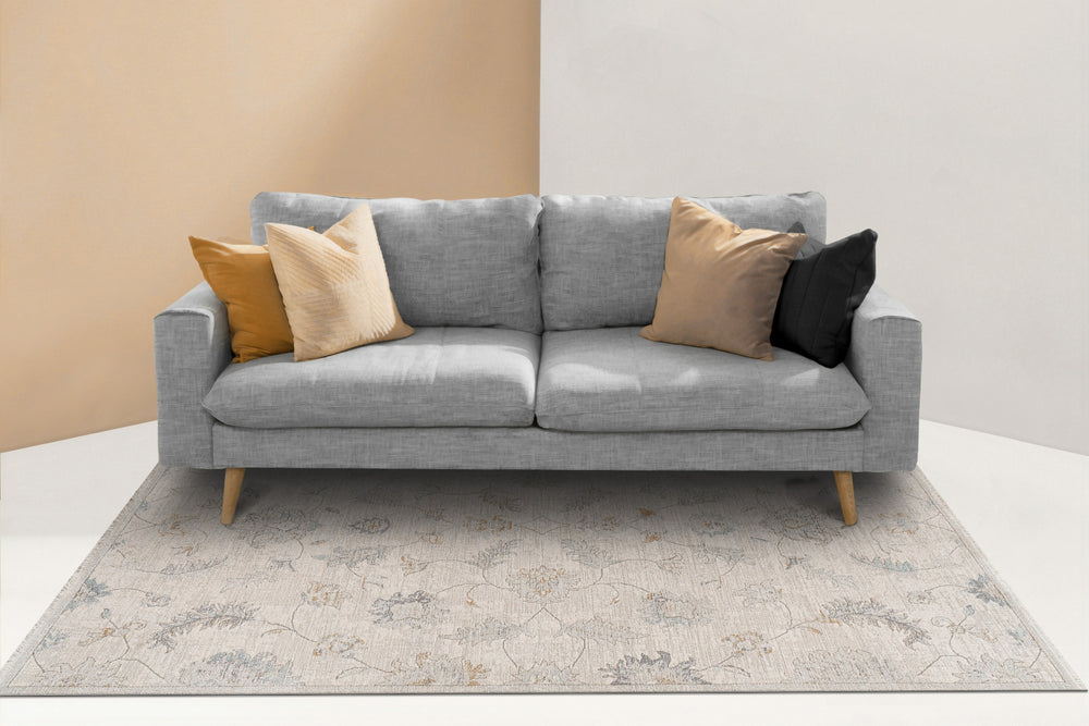 Dynamic Rugs Irving 15557 Cream/Multi Area Rug Room Scene Feature