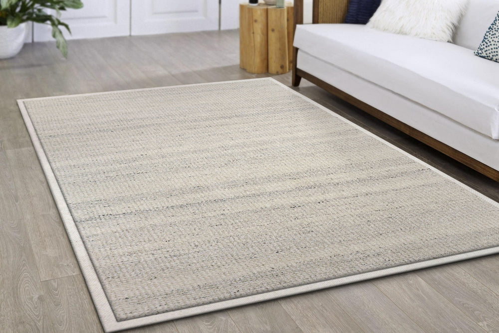 Dynamic Rugs Ivy 6990 Ivory/Silver Area Rug Room Scene Feature