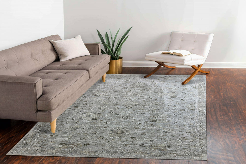Dynamic Rugs Milano 12502 Grey/Light Grey/Beige Area Rug Room Scene Feature