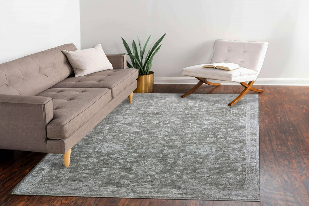 Dynamic Rugs Milano 12502 Light Grey/Beige/Ivory Area Rug Room Scene Feature