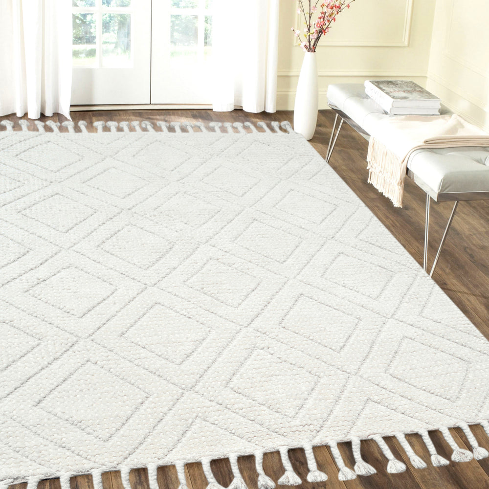 Dynamic Rugs Moxie 2536 Ivory Area Rug Room Scene Feature